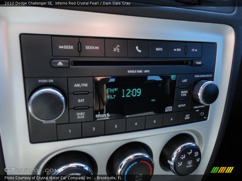 Inferno Red Crystal Pearl / Dark Slate Gray 2010 Dodge Challenger SE