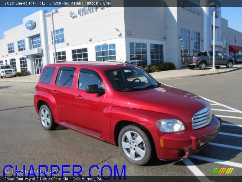 Crystal Red Metallic Tintcoat / Gray 2010 Chevrolet HHR LS