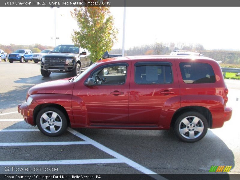 Crystal Red Metallic Tintcoat / Gray 2010 Chevrolet HHR LS