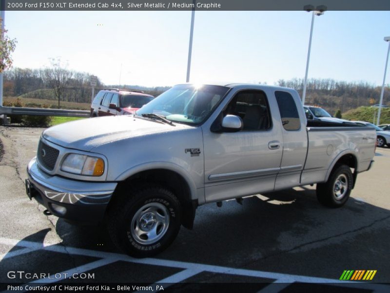 Silver Metallic / Medium Graphite 2000 Ford F150 XLT Extended Cab 4x4