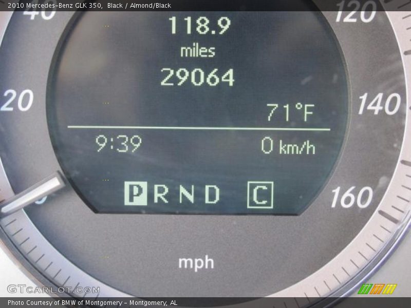 Black / Almond/Black 2010 Mercedes-Benz GLK 350
