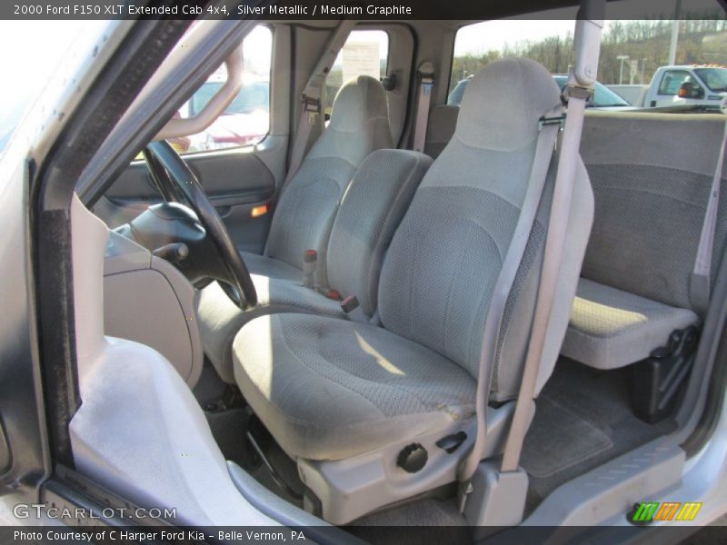 Silver Metallic / Medium Graphite 2000 Ford F150 XLT Extended Cab 4x4