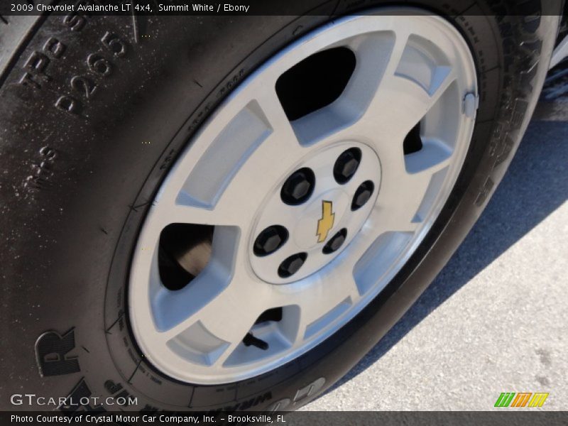 Summit White / Ebony 2009 Chevrolet Avalanche LT 4x4