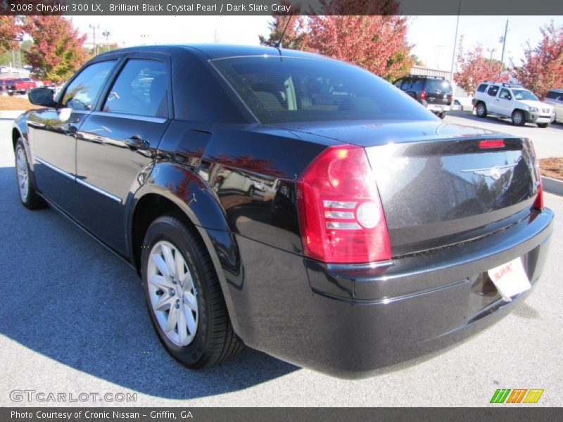 Brilliant Black Crystal Pearl / Dark Slate Gray 2008 Chrysler 300 LX