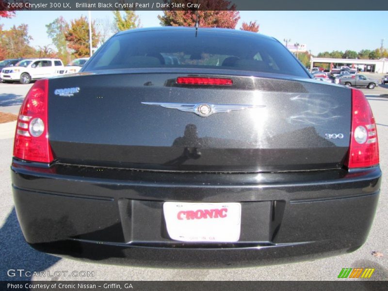 Brilliant Black Crystal Pearl / Dark Slate Gray 2008 Chrysler 300 LX