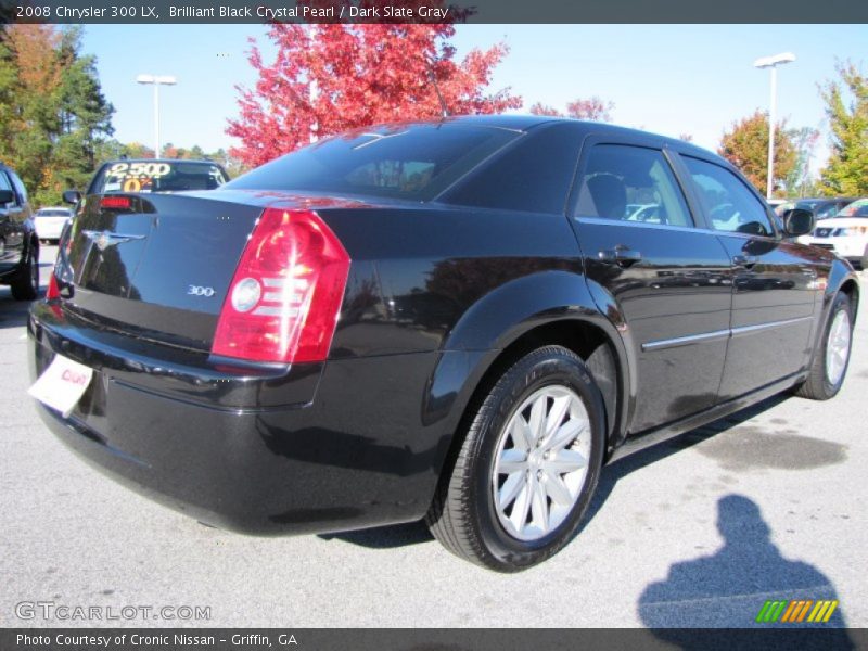 Brilliant Black Crystal Pearl / Dark Slate Gray 2008 Chrysler 300 LX