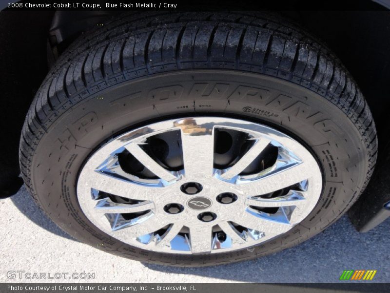 Blue Flash Metallic / Gray 2008 Chevrolet Cobalt LT Coupe