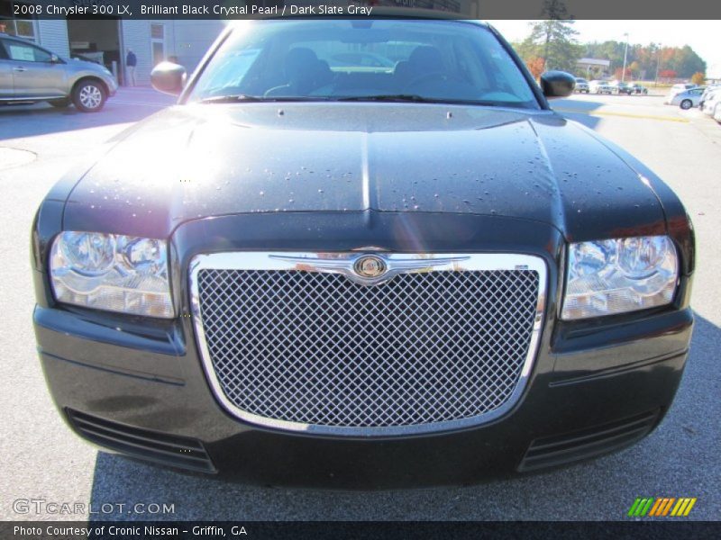 Brilliant Black Crystal Pearl / Dark Slate Gray 2008 Chrysler 300 LX