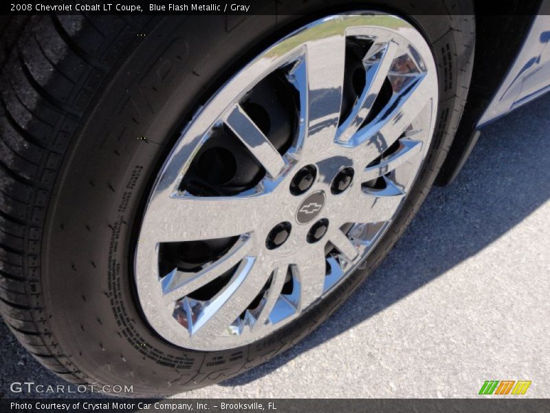 Blue Flash Metallic / Gray 2008 Chevrolet Cobalt LT Coupe