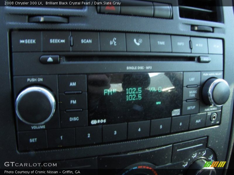 Brilliant Black Crystal Pearl / Dark Slate Gray 2008 Chrysler 300 LX