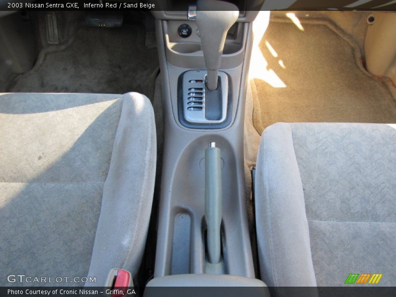 Inferno Red / Sand Beige 2003 Nissan Sentra GXE