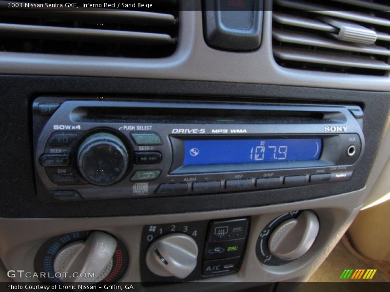 Inferno Red / Sand Beige 2003 Nissan Sentra GXE
