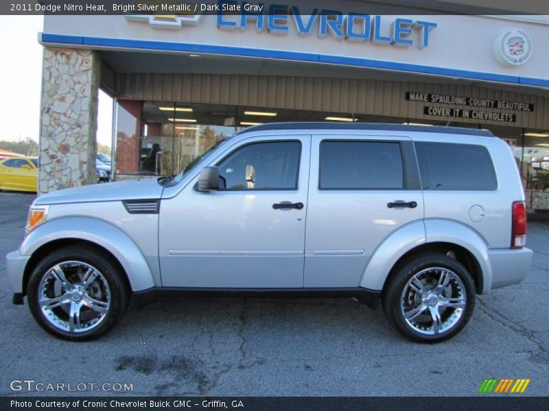 Bright Silver Metallic / Dark Slate Gray 2011 Dodge Nitro Heat