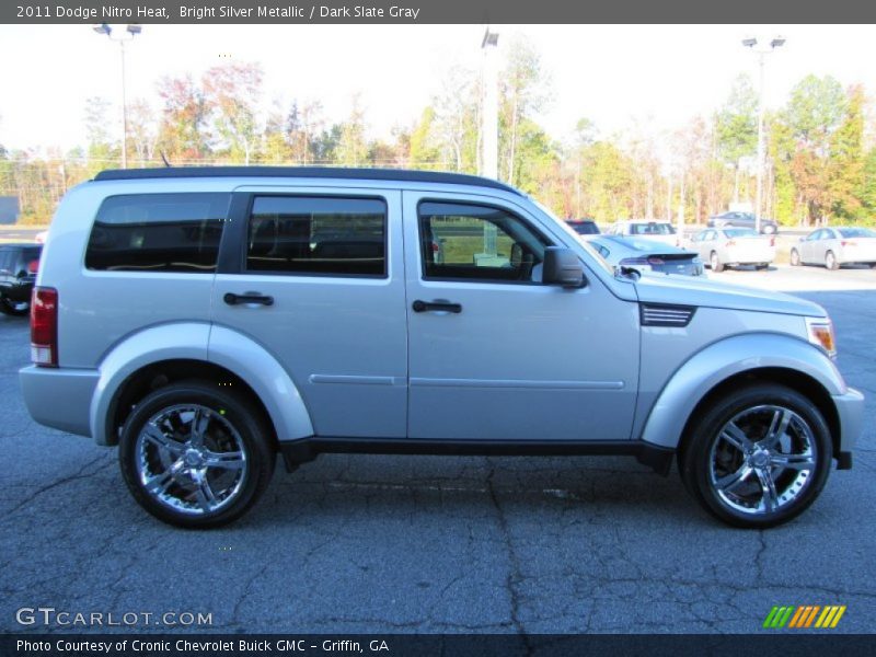 Bright Silver Metallic / Dark Slate Gray 2011 Dodge Nitro Heat