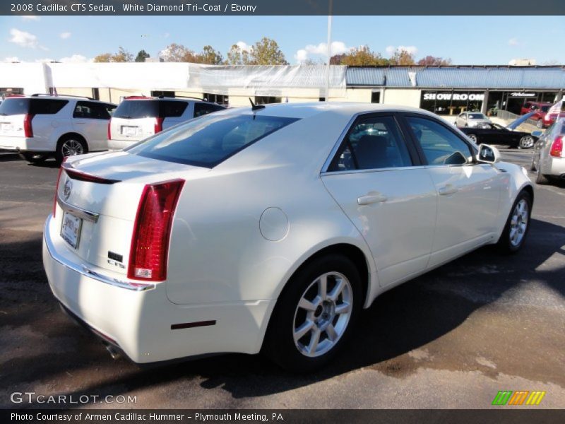 White Diamond Tri-Coat / Ebony 2008 Cadillac CTS Sedan