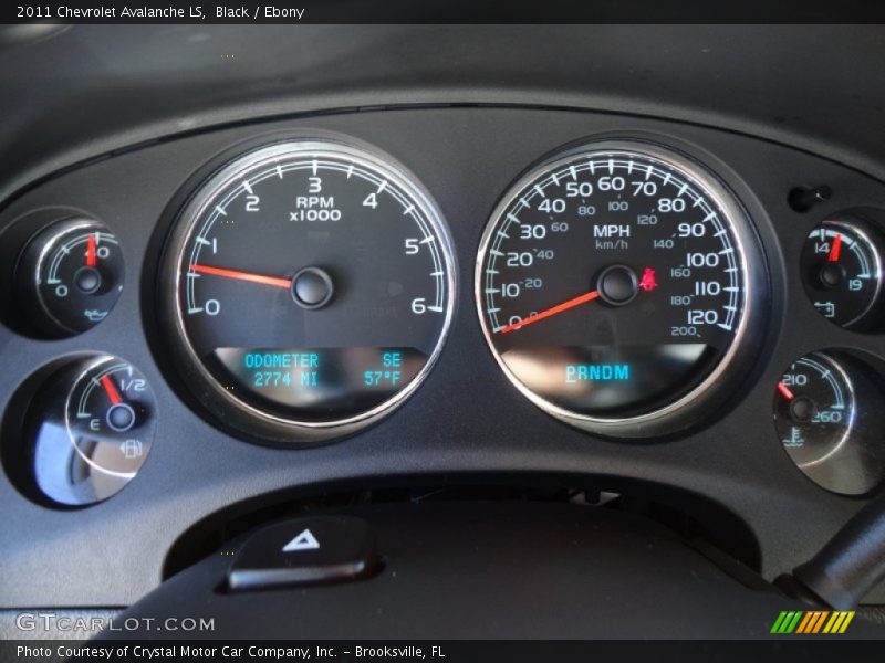Black / Ebony 2011 Chevrolet Avalanche LS