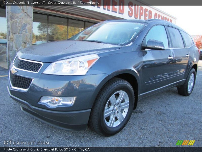 Cyber Gray Metallic / Ebony/Ebony 2011 Chevrolet Traverse LT