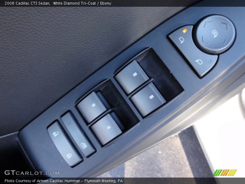 White Diamond Tri-Coat / Ebony 2008 Cadillac CTS Sedan