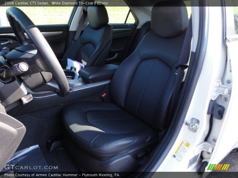 White Diamond Tri-Coat / Ebony 2008 Cadillac CTS Sedan