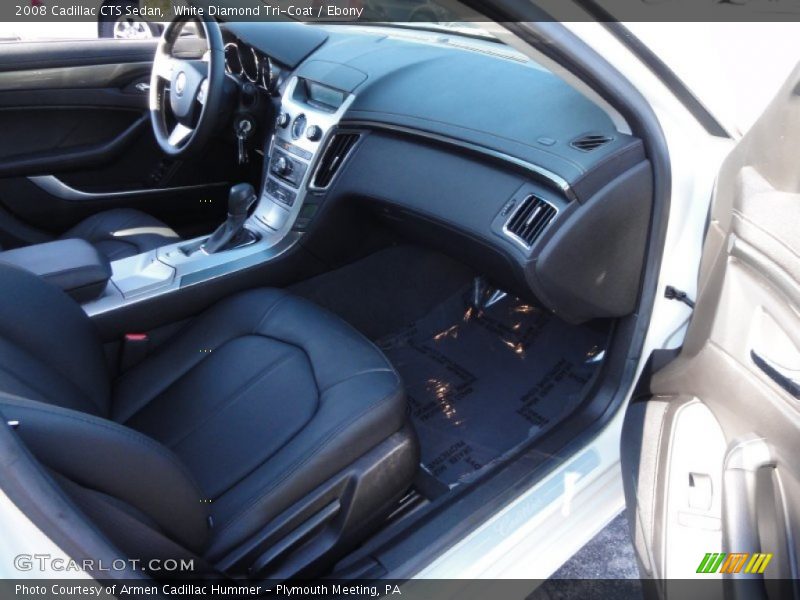 White Diamond Tri-Coat / Ebony 2008 Cadillac CTS Sedan