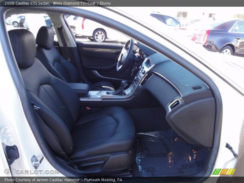 White Diamond Tri-Coat / Ebony 2008 Cadillac CTS Sedan