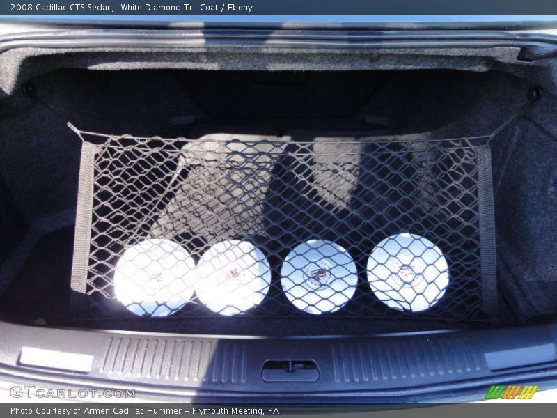 White Diamond Tri-Coat / Ebony 2008 Cadillac CTS Sedan