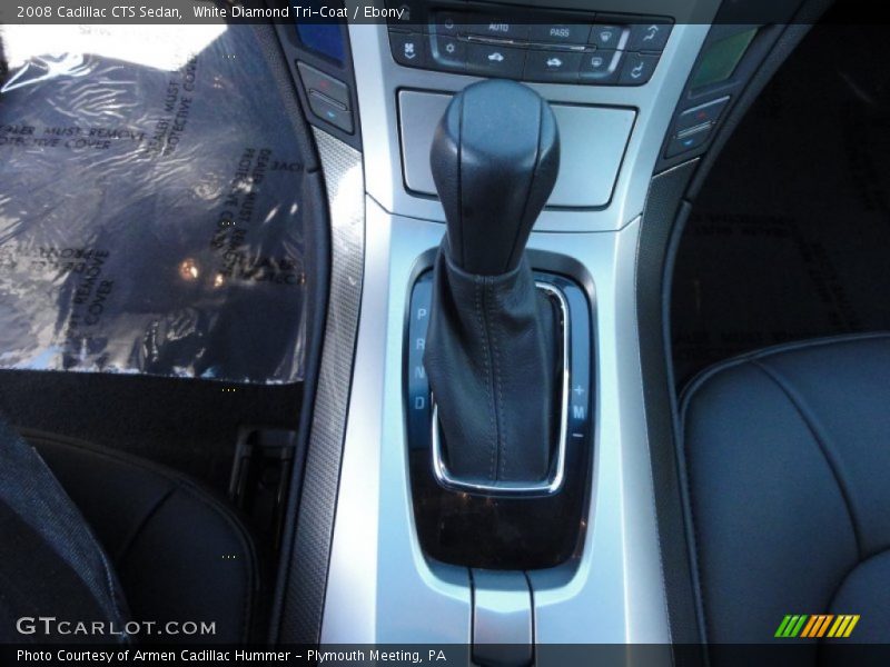 White Diamond Tri-Coat / Ebony 2008 Cadillac CTS Sedan