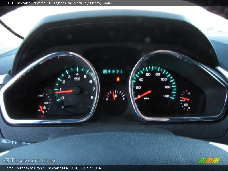 Cyber Gray Metallic / Ebony/Ebony 2011 Chevrolet Traverse LT