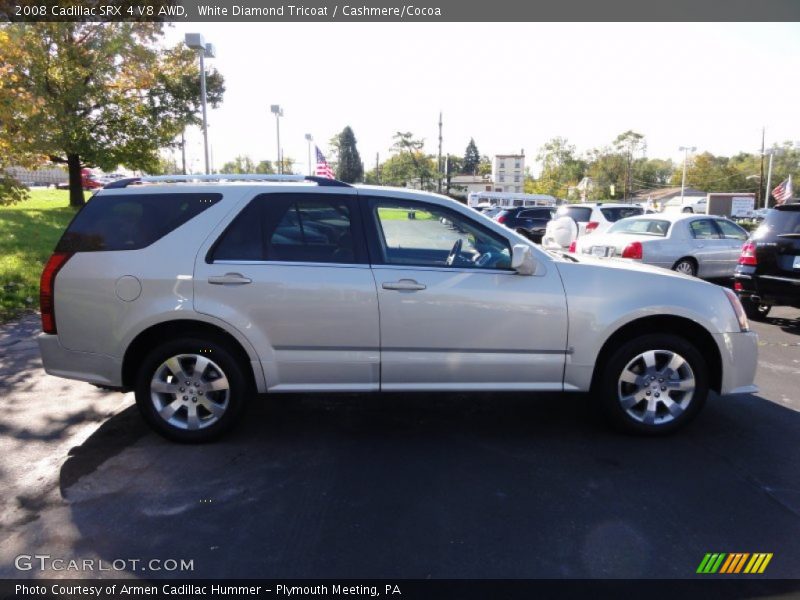 White Diamond Tricoat / Cashmere/Cocoa 2008 Cadillac SRX 4 V8 AWD