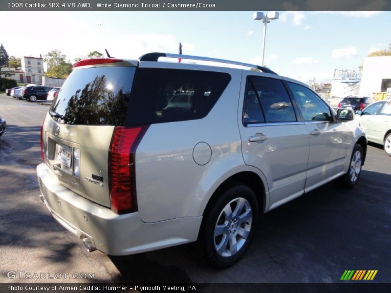 White Diamond Tricoat / Cashmere/Cocoa 2008 Cadillac SRX 4 V8 AWD