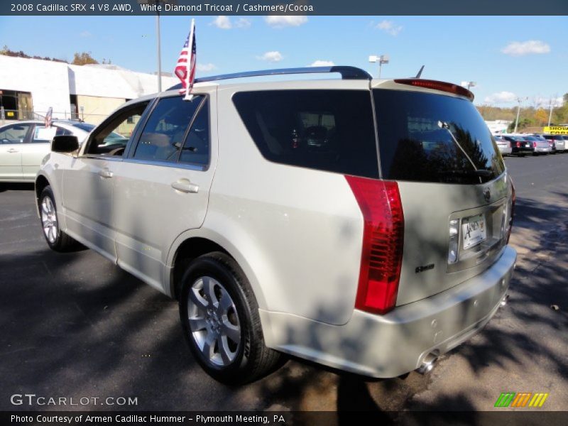 White Diamond Tricoat / Cashmere/Cocoa 2008 Cadillac SRX 4 V8 AWD