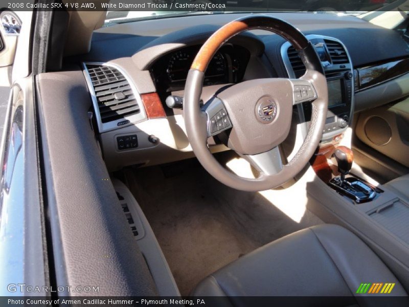 White Diamond Tricoat / Cashmere/Cocoa 2008 Cadillac SRX 4 V8 AWD