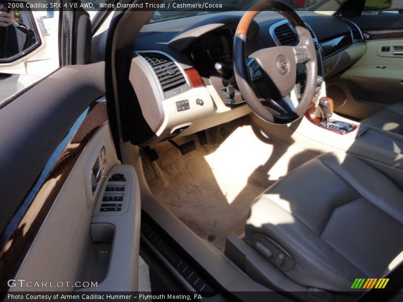 White Diamond Tricoat / Cashmere/Cocoa 2008 Cadillac SRX 4 V8 AWD