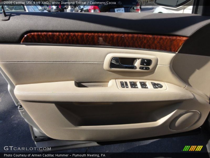 White Diamond Tricoat / Cashmere/Cocoa 2008 Cadillac SRX 4 V8 AWD