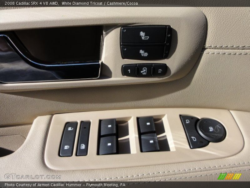 White Diamond Tricoat / Cashmere/Cocoa 2008 Cadillac SRX 4 V8 AWD