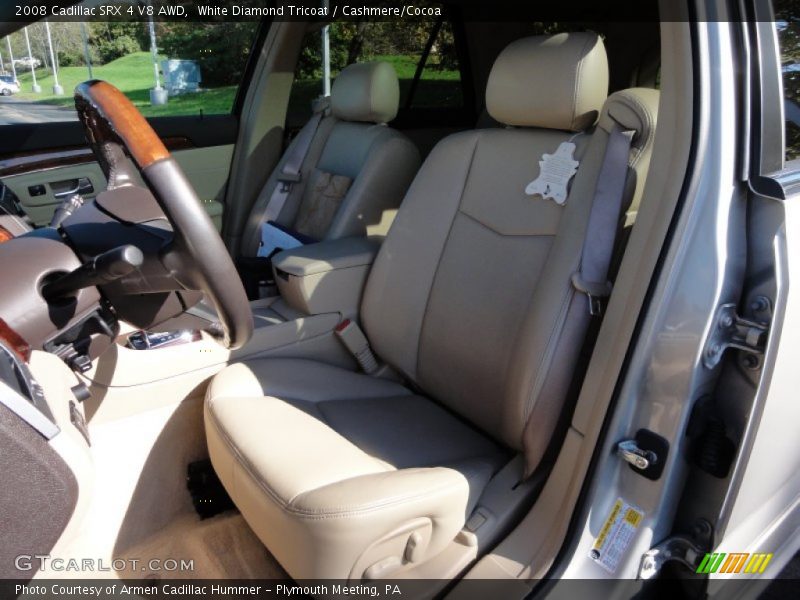 White Diamond Tricoat / Cashmere/Cocoa 2008 Cadillac SRX 4 V8 AWD