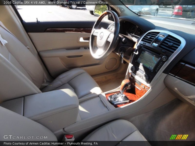 White Diamond Tricoat / Cashmere/Cocoa 2008 Cadillac SRX 4 V8 AWD