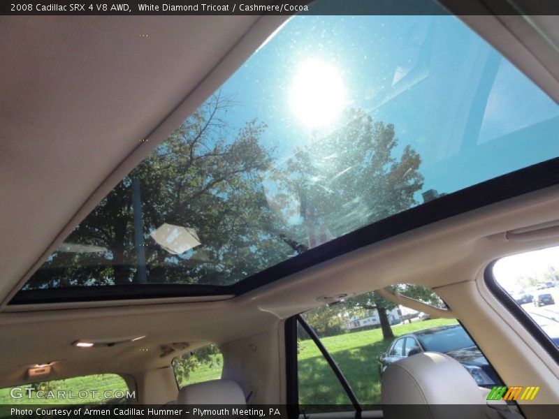 White Diamond Tricoat / Cashmere/Cocoa 2008 Cadillac SRX 4 V8 AWD