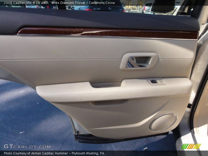 White Diamond Tricoat / Cashmere/Cocoa 2008 Cadillac SRX 4 V8 AWD