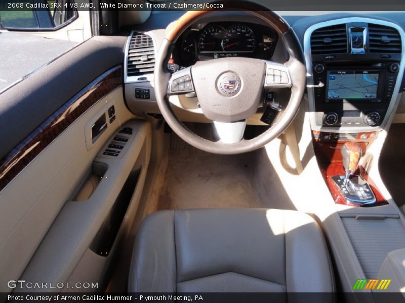 White Diamond Tricoat / Cashmere/Cocoa 2008 Cadillac SRX 4 V8 AWD