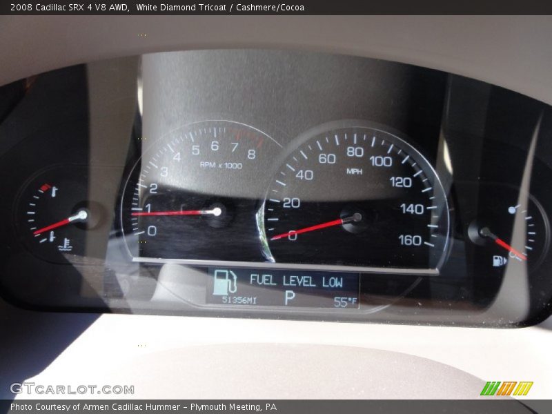 White Diamond Tricoat / Cashmere/Cocoa 2008 Cadillac SRX 4 V8 AWD