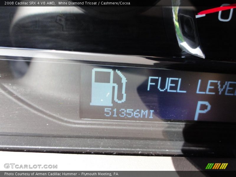 White Diamond Tricoat / Cashmere/Cocoa 2008 Cadillac SRX 4 V8 AWD