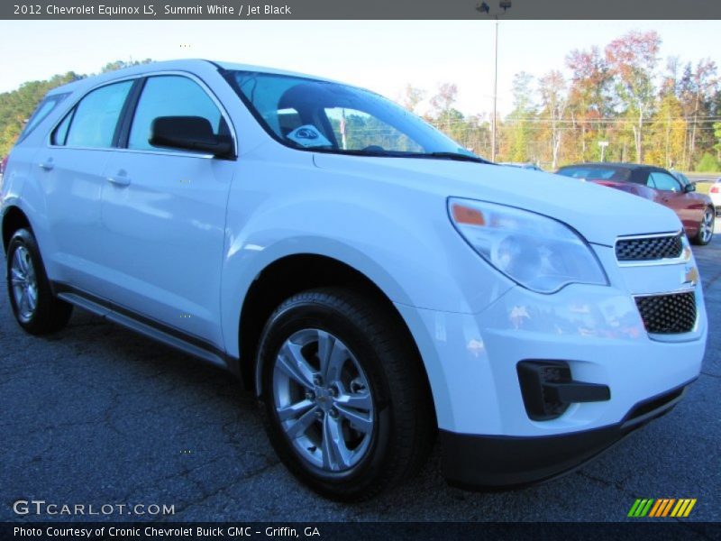 Summit White / Jet Black 2012 Chevrolet Equinox LS