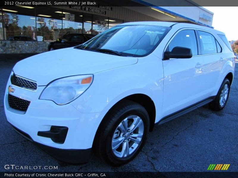 Summit White / Jet Black 2012 Chevrolet Equinox LS