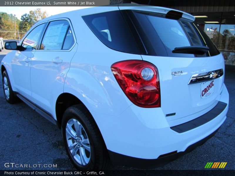 Summit White / Jet Black 2012 Chevrolet Equinox LS