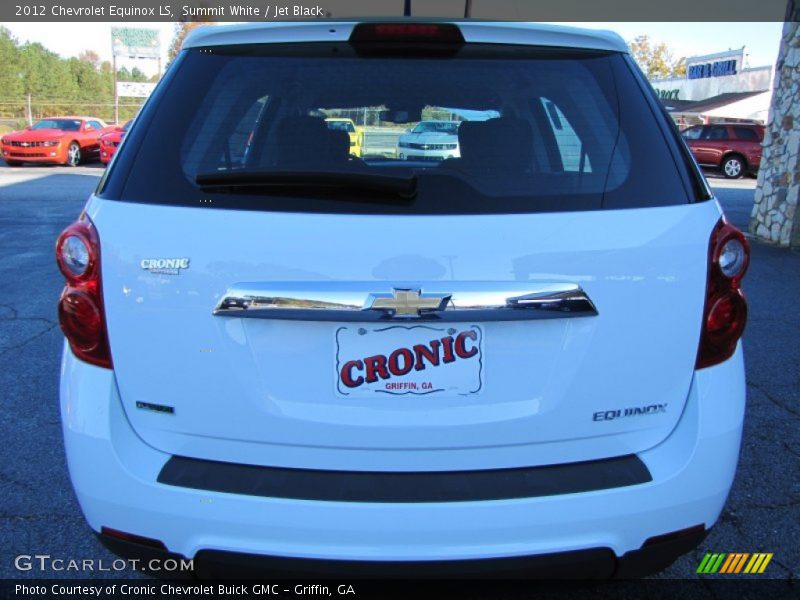 Summit White / Jet Black 2012 Chevrolet Equinox LS