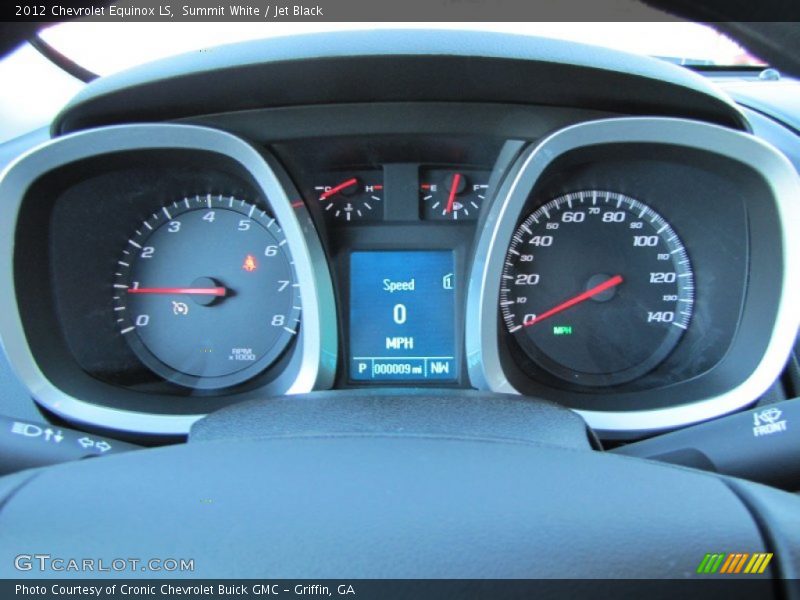 Summit White / Jet Black 2012 Chevrolet Equinox LS
