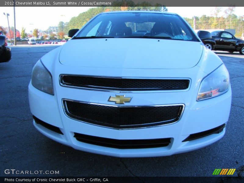 Summit White / Cocoa/Cashmere 2012 Chevrolet Malibu LS