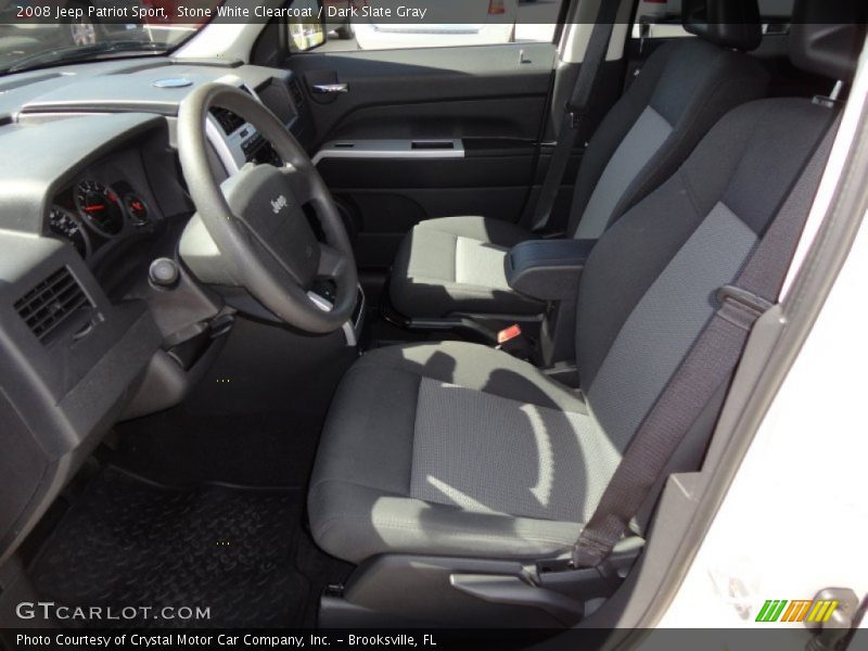 Stone White Clearcoat / Dark Slate Gray 2008 Jeep Patriot Sport