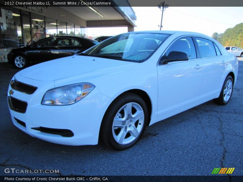 Summit White / Cocoa/Cashmere 2012 Chevrolet Malibu LS